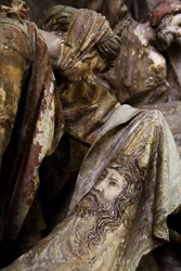 Altarbild, linkes Panel, Detail, St. Veronika